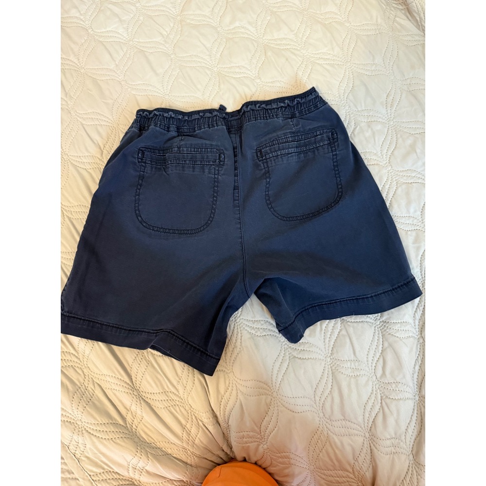 Lee Relaxed Fit Mid Rise Navy Blue Drawstring Utility ShortsWomens Size 8 Medium - Picture 4 of 4